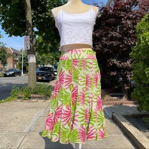 vintage Hawaiian silk skirt floral